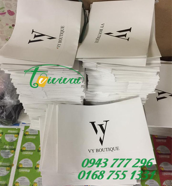 Túi giấy in thương hiệu - THỜI TRANG THIẾT KẾ VY BOUTIQUE
