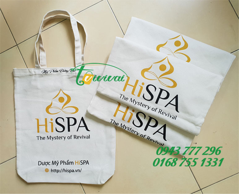 Túi vải bố quà tặng – khách hàng CTY CP DƯỢC PHẨM THÁI HIẾU – HiSPA