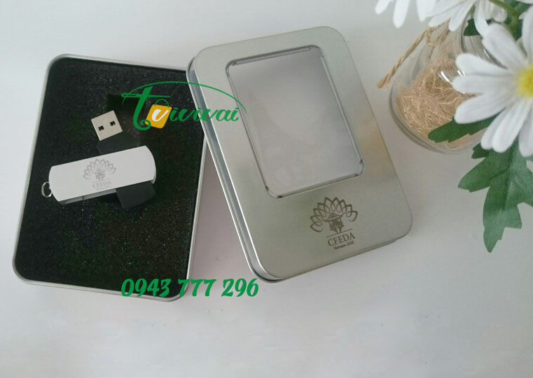 USB xoay Kim loại quà tặng HỘI NGHỊ CFEDA 2016 – khách hàng PHÚ THÁI CAT