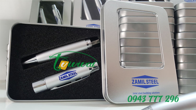 USB BÚT đa năng 5 in 1 khắc logo – khách hàng CÔNG TY ZAMIL STEEL