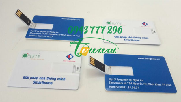 USB NAMECARD quà tặng – khách hàng LUMI VIỆT NAM – SHOWROOM DŨNG DIỆU