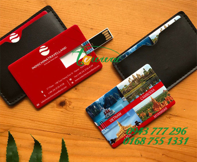USB NAMECARD quà tặng – khách hàng INDOCHINA TRAVELLAND