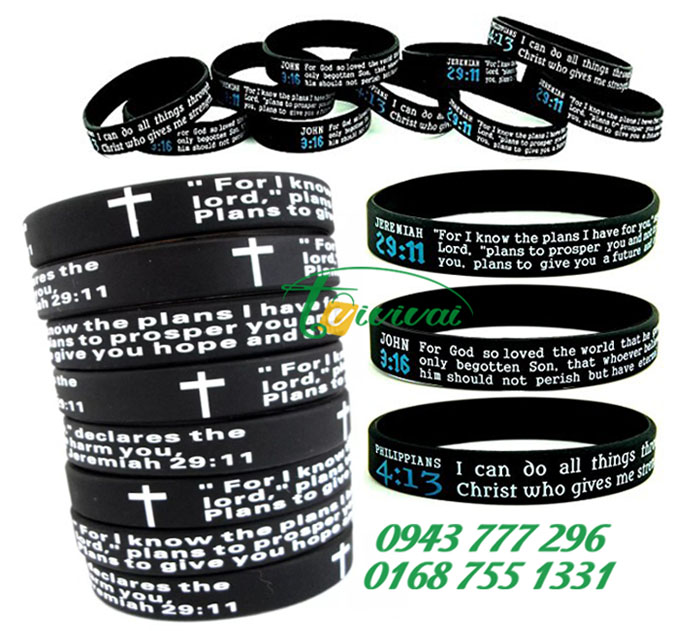 Vòng tay silicon quà tặng JESUS - HỘI THÁNH TIN LÀNH
