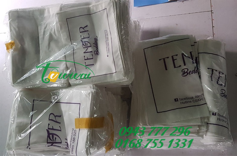 Túi vải không dệt đựng chăn, ga, gối - khách hàng TENDER BEDDING