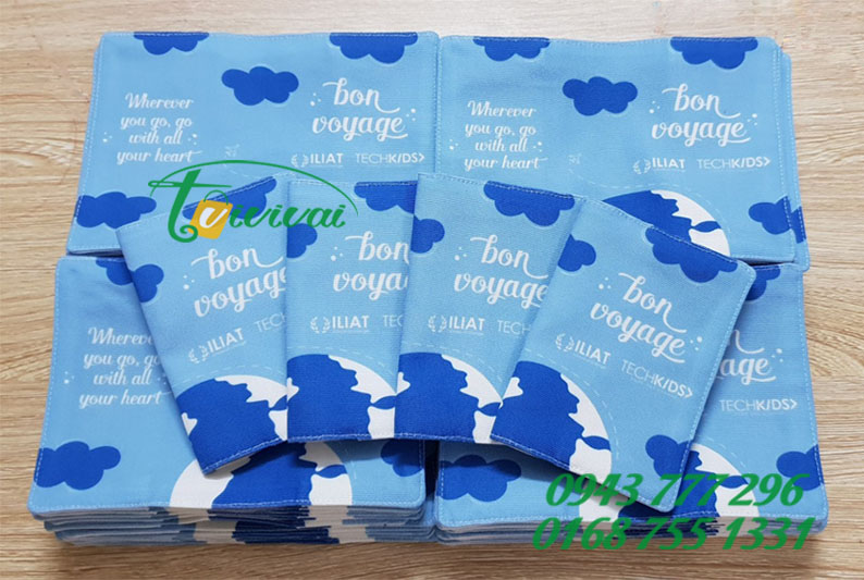 BỌC HỘ CHIẾU BẰNG VẢI BỐ VẢI CANVAS – khách hàng TRUNG TÂM ĐÀO TẠO ILIAT