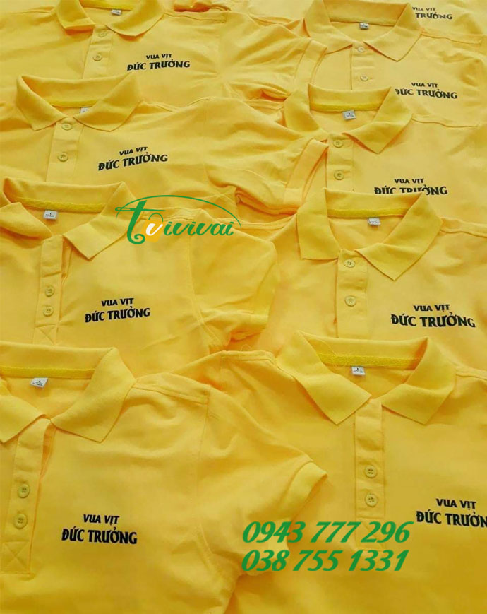 Đồng phục cổ bẻ nhân viên – khách hàng VUA VỊT ĐỨC TRƯỜNG