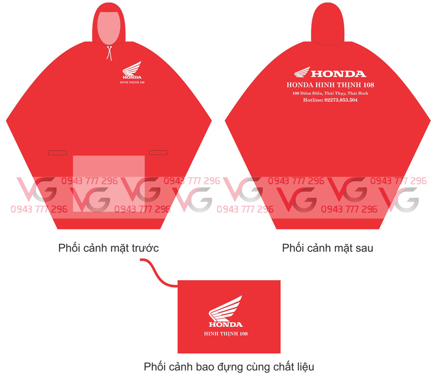 ÁO MƯA QUÀ TẶNG – HEAD HONDA HINH THỊNH